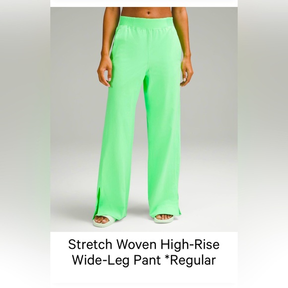 lululemon athletica Pants - NWT Lululemon Stretch Woven Wide-Leg High-Rise Pant size Medium